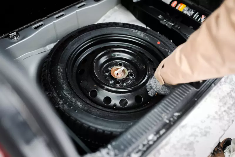 keep spare tire in your car