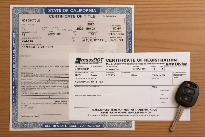 Is Registration the Same as a Car Title?