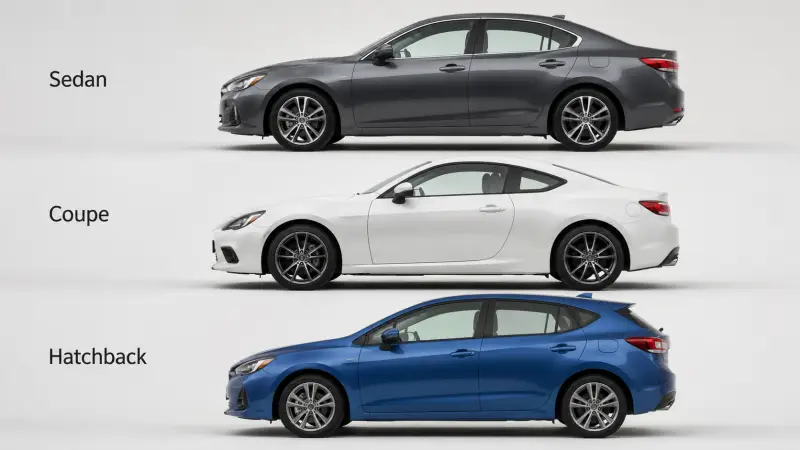 Sedan vs. Coupe vs. Hatchback: What's the Real Difference?