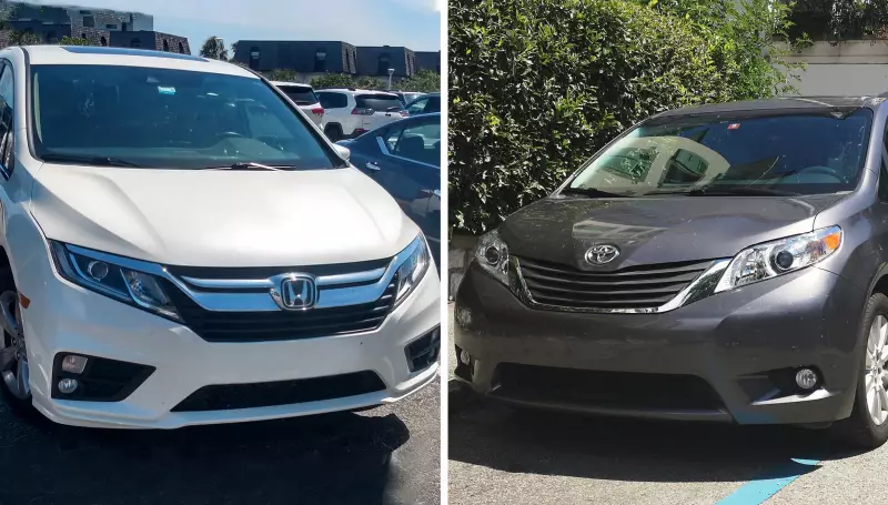 Honda Odyssey and  Toyota Sienna