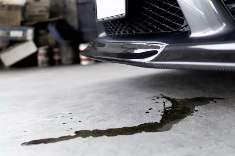 oil leaking from car