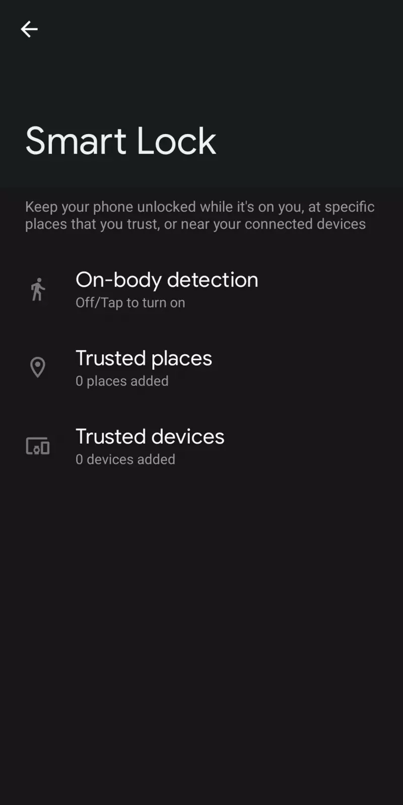 how to enable smart lock 